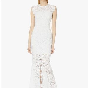 Rachel Zoe Estelle Lace Cutout Back Evening Dress